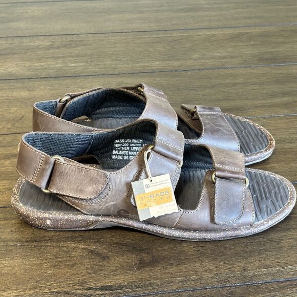 GH Bass Earth Leather Fisherman Sandals Journey Mens size 12 NEW! main image 4